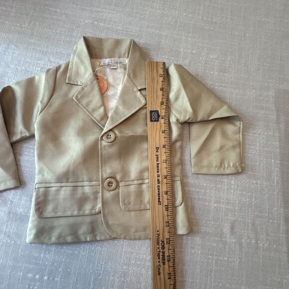 Bailey’s Blossoms Two Button Tan Blazer 0-3 Months NWT‎ - Picture 3 of 8